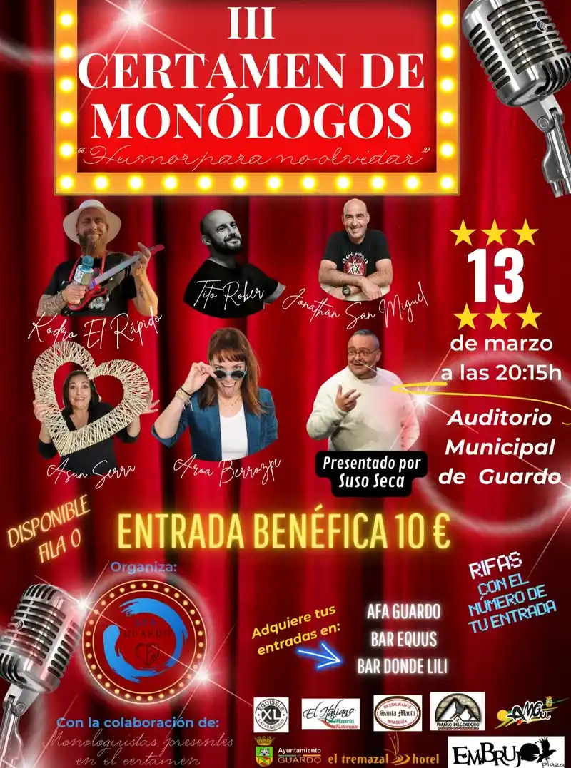 Humor para no olvidar. III Certamen de Monólogos