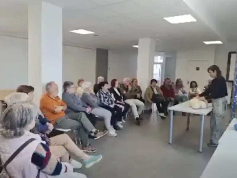 Taller de RCP (Reanimación Cardiopulmonar), En AFA Guardo 2